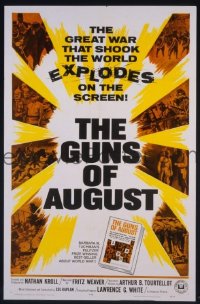 #1339 GUNS OF AUGUST 1sh '64 WWI 