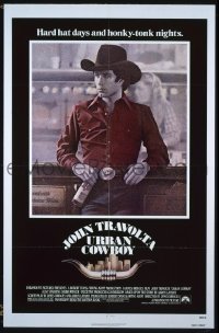 #655 URBAN COWBOY 1sh '80 Travolta, Winger 
