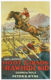 #242 RAWHIDE KID 1sh28 Hoot Gibson, horseback