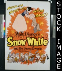 SNOW WHITE & THE SEVEN DWARFS R1958 1sheet