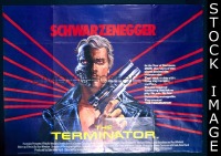 #5084 TERMINATOR British quad movie poster '84 Schwarzenegger