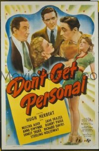 DON'T GET PERSONAL ('41) 1sheet