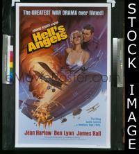 #396 HELL'S ANGELS 1sh R79 Jean Harlow 