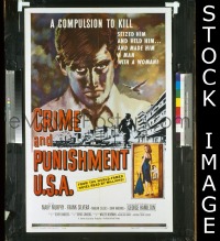 #162 CRIME & PUNSHMENT USA 1sh '59 Hamilton 
