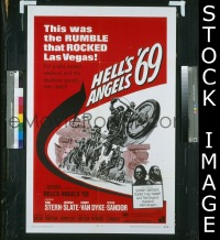 #342 HELL'S ANGELS '69 1sh '69 bikers! 