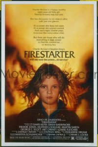 P645 FIRESTARTER one-sheet movie poster '84 Drew Barrymore