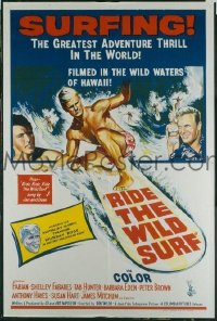 #4114 RIDE THE WILD SURF 1sh '64 Fabian