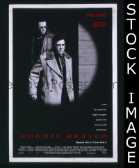 r539 DONNIE BRASCO DS one-sheet movie poster '97 Al Pacino, Johnny Depp