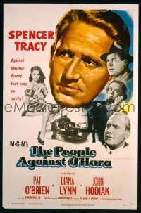 #4007 PEOPLE AGAINST O'HARA 1sh '51 Spencer Tracy