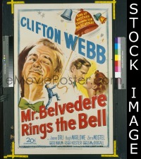 #462 MR BELVEDERE RINGS THE BELL 1sh '51 Webb 