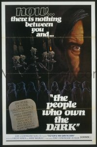 f642 PEOPLE WHO OWN THE DARK one-sheet movie poster '76 Maria Pershing