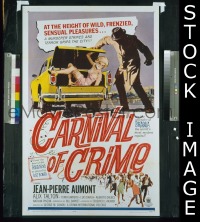 #134 CARNIVAL OF CRIME 1sh '64 Aumont, Talton 