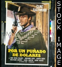 C523 FISTFUL OF DOLLARS Argentinean movie poster R70s Eastwood