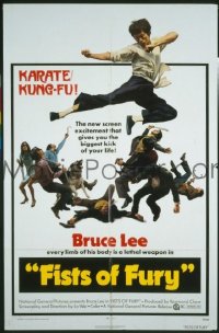 #180 FISTS OF FURY 1sh '71 Bruce Lee 