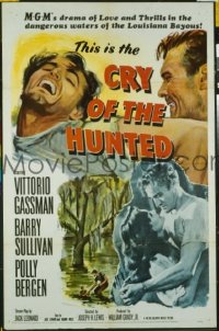 #9085 CRY OF THE HUNTED 1sh 53 Joseph H Lewis 