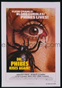 r545 DR PHIBES RISES AGAIN one-sheet movie poster '72 AIP, Vincent Price