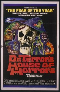 A319 DR TERROR'S HOUSE OF HORRORS one-sheet movie poster '65 Lee