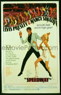 s253 SPEEDWAY one-sheet movie poster '68 Elvis, Nancy Sinatra