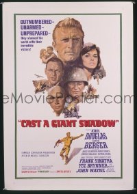 A145 CAST A GIANT SHADOW one-sheet movie poster '66 Kirk Douglas, Wayne