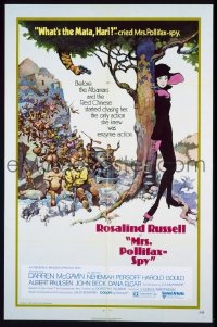 A855 MRS POLLIFAX - SPY one-sheet movie poster '71 Ros Russell