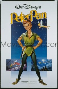 #483 PETER PAN 1sh R82 Walt Disney classic 