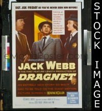 #7591 DRAGNET 1sh '54 Webb, Alexander 