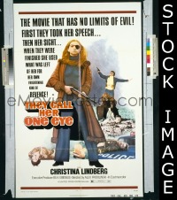 s332 THEY CALL HER ONE EYE one-sheet movie poster '74 No limits of evil!