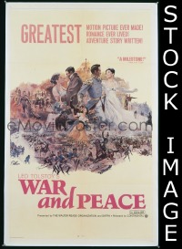 #1535 WAR & PEACE 1sh '68 Leo Tolstoy 