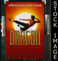 H354 DRAGON THE BRUCE LEE STORY double-sided one-sheet movie poster '93 Jason Scott Lee