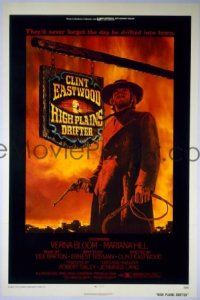 #393 HIGH PLAINS DRIFTER 1sh '73 C. Eastwood 