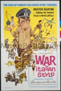 #5685 WAR ITALIAN STYLE 1sh '66 Buster Keaton 