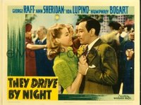 2022 THEY DRIVE BY NIGHT #6 lobby card '40 Raft holds Ann close!