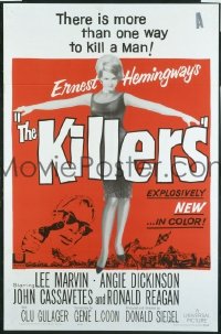 A676 KILLERS one-sheet movie poster '64 John Cassavetes, Marvin