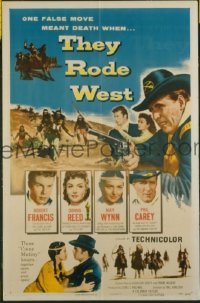 THEY RODE WEST 1sheet