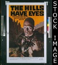 r754 HILLS HAVE EYES one-sheet movie poster '78 Wes Craven, classic image!