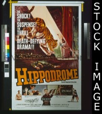 #1419 HIPPODROME 1sh '61 circus thriller! 