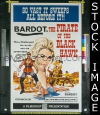 #490 PIRATE OF THE BLACK HAWK 1sh '61 Bardot 