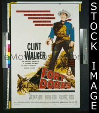 #1302 FORT DOBBS 1sh '58 Clint Walker 