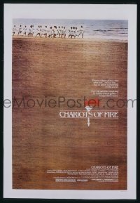 P363 CHARIOTS OF FIRE one-sheet movie poster '81 Olympic running!