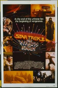 B029 STAR TREK 2 one-sheet movie poster '82 Nimoy, Shatner