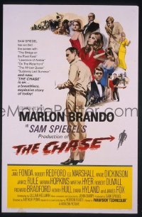 r385 CHASE one-sheet movie poster '66 Marlon Brando, Jane Fonda