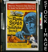 #065 4 SKULLS OF JONATHAN DRAKE 1sh '59 Franz 