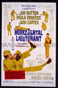 r765 HORIZONTAL LIEUTENANT one-sheet movie poster '62 Hutton, Prentiss
