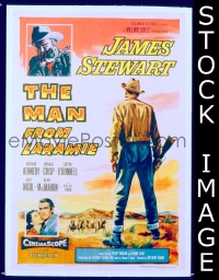 MAN FROM LARAMIE 1sh '55 three images of James Stewart, directed by Anthony Mann!