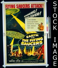 #030 EARTH VS THE FLYING SAUCERS 1sh '56 