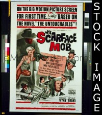 #1846 SCARFACE MOB 1sh '62 Robert Stack 
