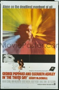 P047 3rd DAY one-sheet movie poster '65 George Peppard, Ashley