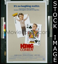 H632 KING OF COMEDY one-sheet movie poster '83 DeNiro, Scorsese