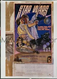 #334 STAR WARS style D 30x40 1978 George Lucas