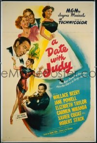 #7453 DATE WITH JUDY 1sh '48 Liz Taylor